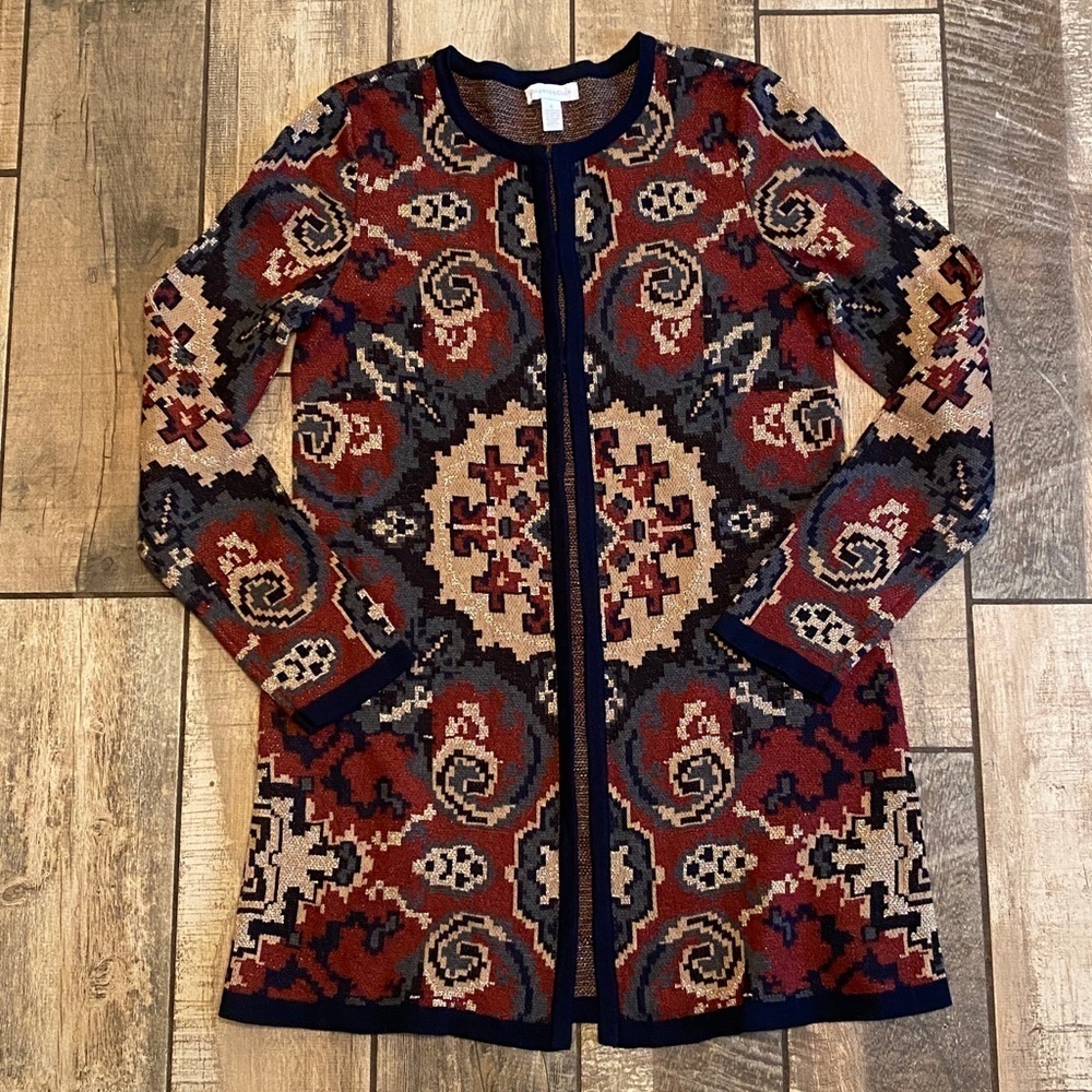 Charter Club Multicolor Knit Cardigan